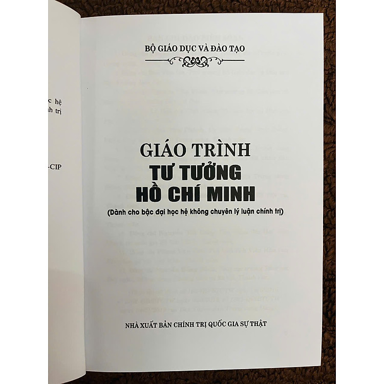 GIÁO TRÌNH TƯ TƯỞNG HỒ CHÍ MINH (DÀNH CHO BẬC ĐẠI HỌC HỆ KHÔNG CHUYÊN LÝ LUẬN CHÍNH TRỊ) - Ảnh 4