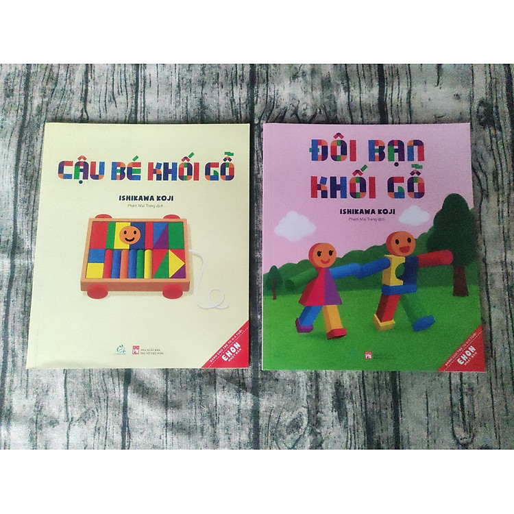 Combo 2 quyển Đôi Bạn Khối Gỗ vs Cậu Bé Khối Gỗ