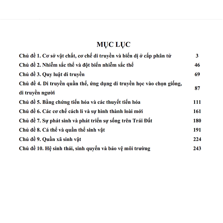 550 Câu Hỏi Lí Thuyết Trọng Tâm Sinh Học (Dùng Cho Ôn Thi Tốt Nghiệp THPT Và Luyện Thi Đánh Giá Năng Lực) - Ảnh 3