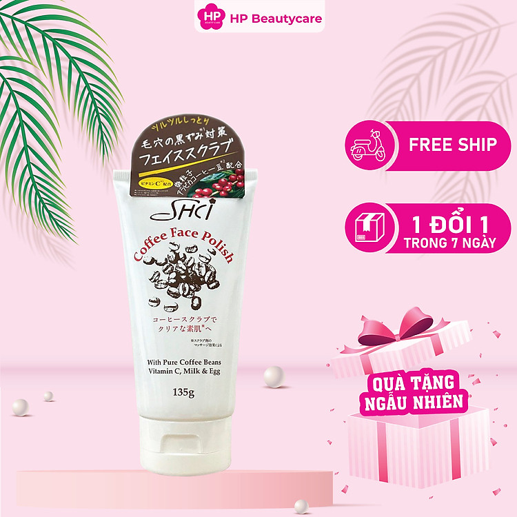 Tẩy Tế Bào Chết Da Mặt Dưỡng Da Trắng Mịn SHCI Coffee Face Polish (Tuýp 135 G)