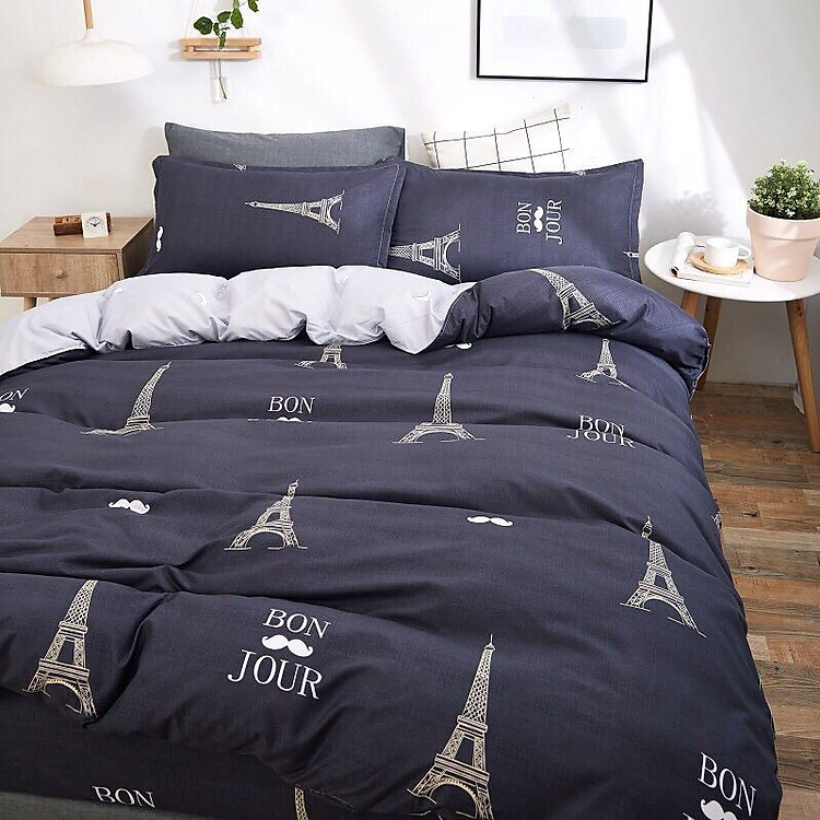 Bộ vỏ chăn ga gối cotton poly - PL50