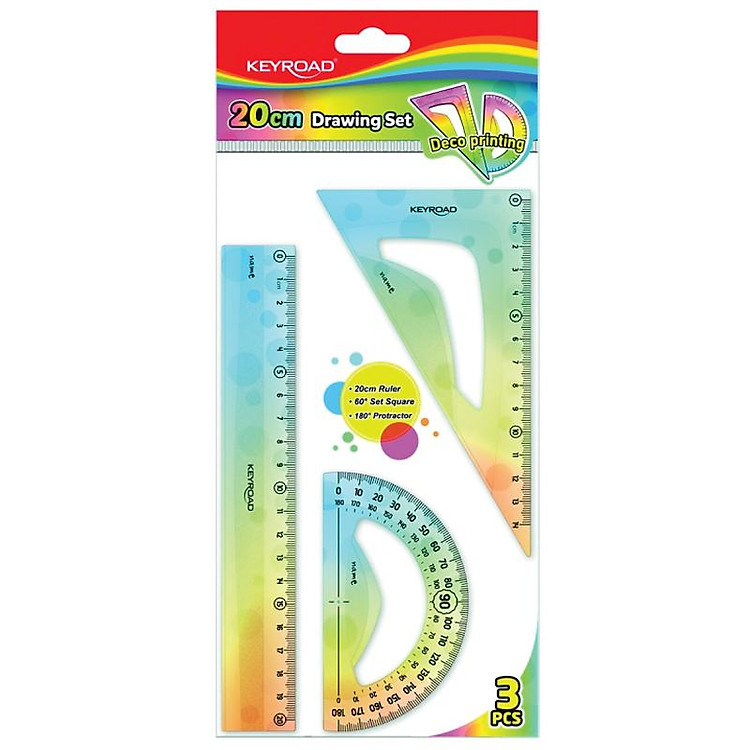 Bộ Thước Học Sinh Keyroad KR972402 - Ảnh 4