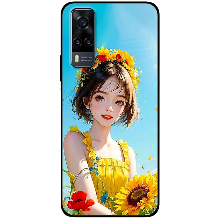 Ốp lưng cho Vivo V23e - Y31 - Y51 - Y55 - Y55s - Y55 2022 - Vương Miệng Hoa - Hàng Chính Hãng