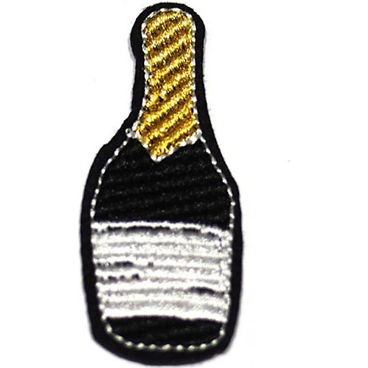 Patch ủi sticker vải - Chai rượu Champagne