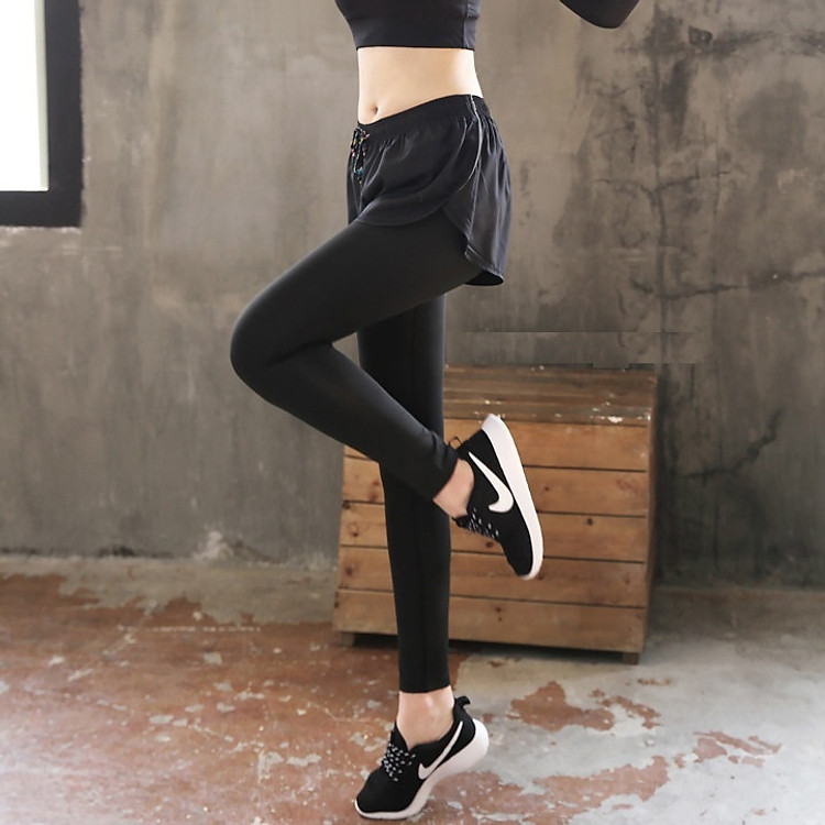 Quần Thể Thao Phối Sooc Tập Gym Yoga Fitness SPP001