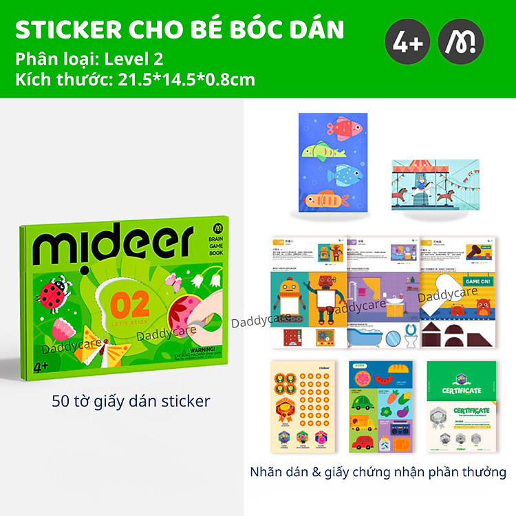 Sticker Đồ Chơi Trí Tuệ Let’s Play With Stikers - Level 2 - Ảnh 3
