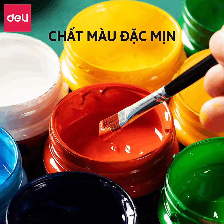 Màu Nước Acrylic 300ml Deli - 703 Earthy Red - Ảnh 3