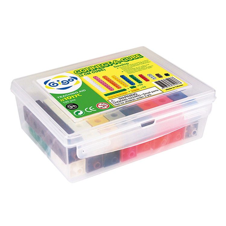 Hộp Gạch Vuông Gigo Toys 100 Miếng Chính hãng Giá tốt - Hình ảnh 4