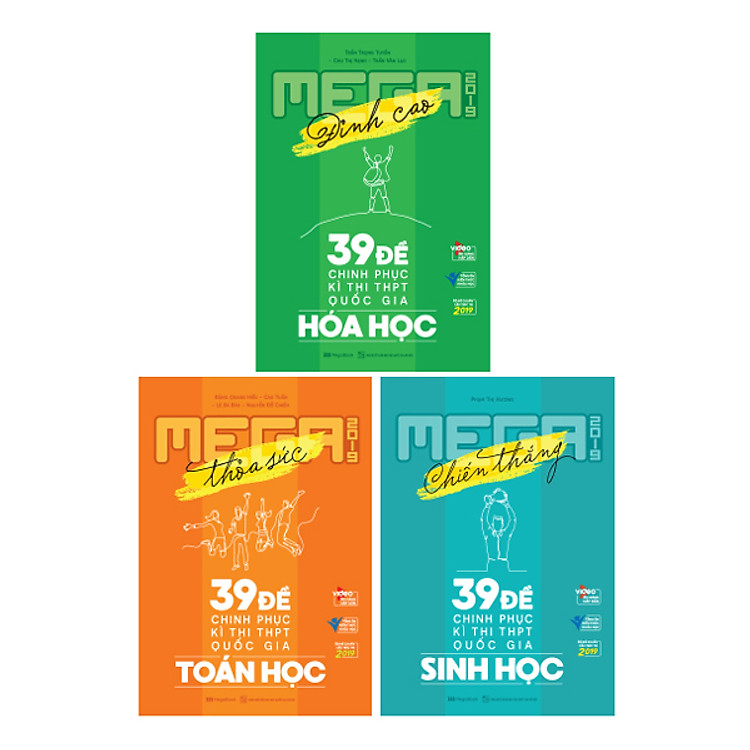 Combo Mega Luyện Đề THPTQG 2019: Toán - Hóa - Sinh
