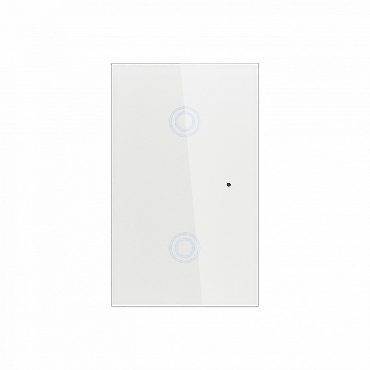 Công tắc cảm ứng âm tường Wifi thông minh hình chữ nhật 2 nút NAS-SC02W-2 - Hàng nhập khẩu
