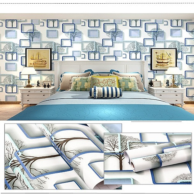 Giấy dán tường - giấy dán tường 3d