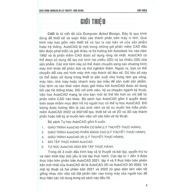 Giáo Trình Autocad 3D - Lý Thuyết-Thực Hành - Ảnh 2