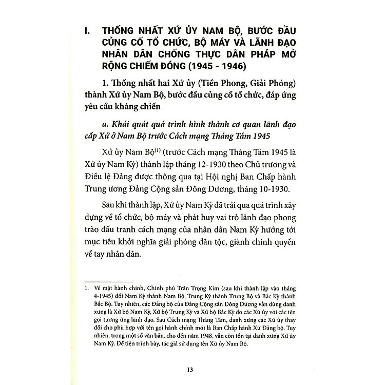 Xứ Ủy Nam Bộ Và Trung Ương Cục Miền Nam (1945 – 1954) - Ảnh 2