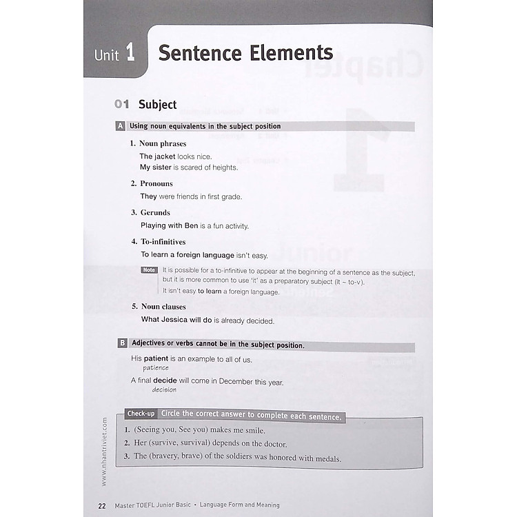 Master Toefl Junior Basic: Language Form & Meaning (Cefr Level A2) - Ảnh 5