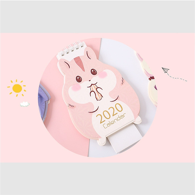 Lịch để bàn Canh Tý 2020 siêu cute