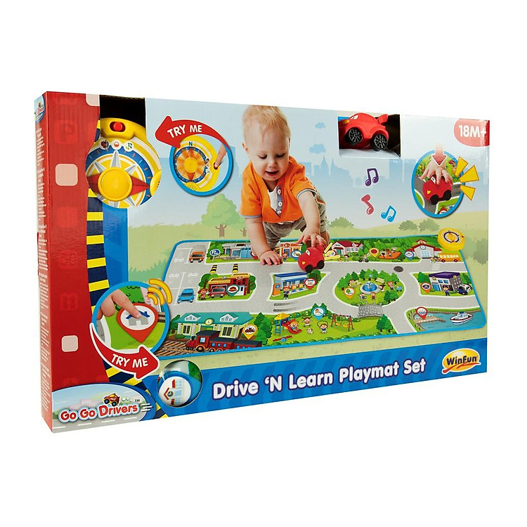 Thảm chơi đua xe có nhạc WINFUN Chính hãng Tiết kiệm - Hình ảnh 3