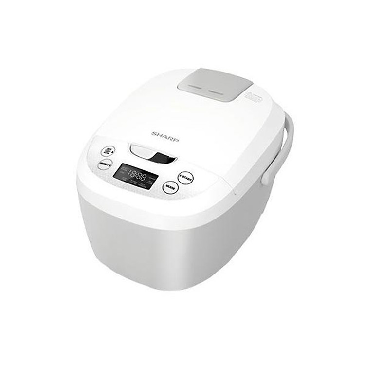 Nồi Cơm Điện Tử Sharp KS-COM180EV-GY (1.8L) - Trắng - Hàng chính hãng