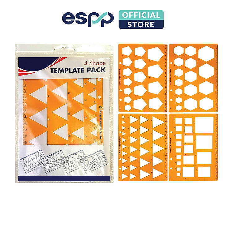 Bộ thước dẻo vẽ hình học (4 chiếc)