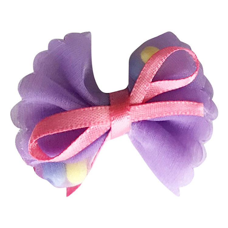 Kẹp Nơ Hạt Nhựa CucKeo Kids T51823 - Tím