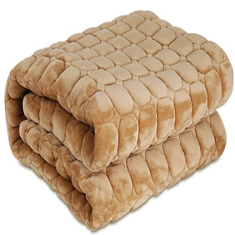 Thảm nhung trải giường mùa đông 1m8 x2m (Ngẫu nhiên)
