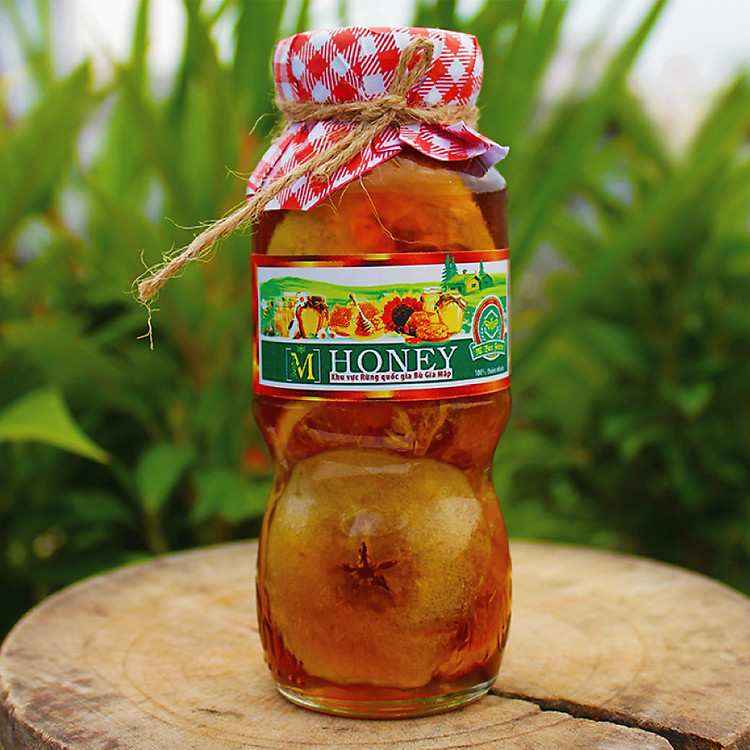 Mật ong rừng ngâm táo - bí quyết của sức khỏe & sắc đẹp từ bên trong - 200ml