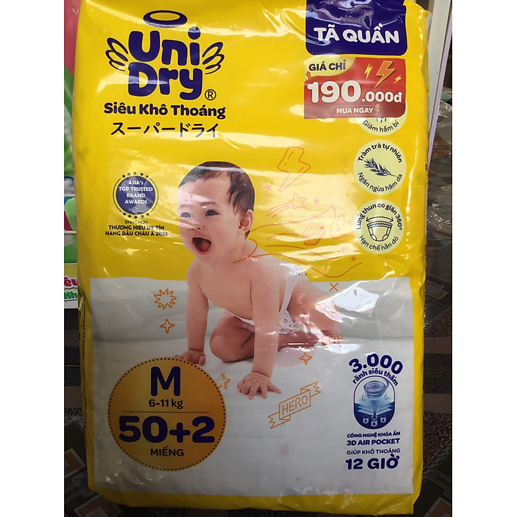 Chọn mua tại Shopee: Tã quần Unidry M50 +2 Siêu Khô mua giá tốt nhất tại Shop Mall