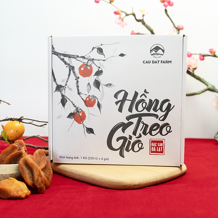 Hồng treo gió Cầu Đất - Hộp 1kg