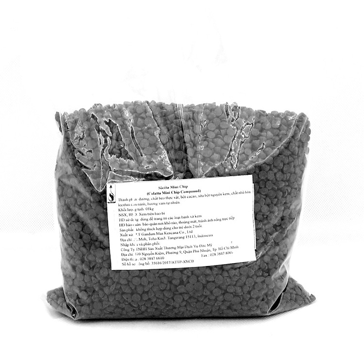 Socola chip đen bịch 1kg / 500g / 200g