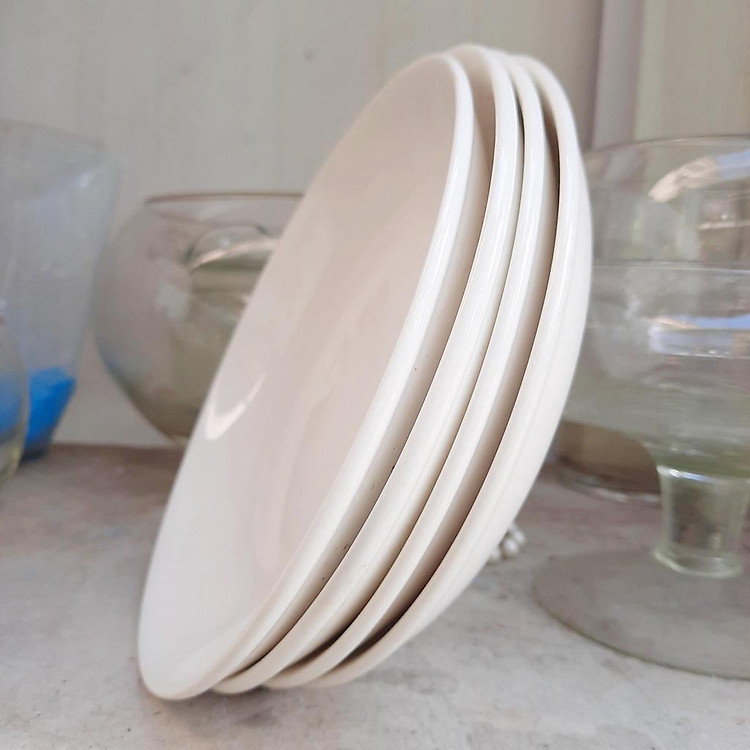 Combo 5 chiếc đĩa sứ lót chậu cây đường kính 18cm