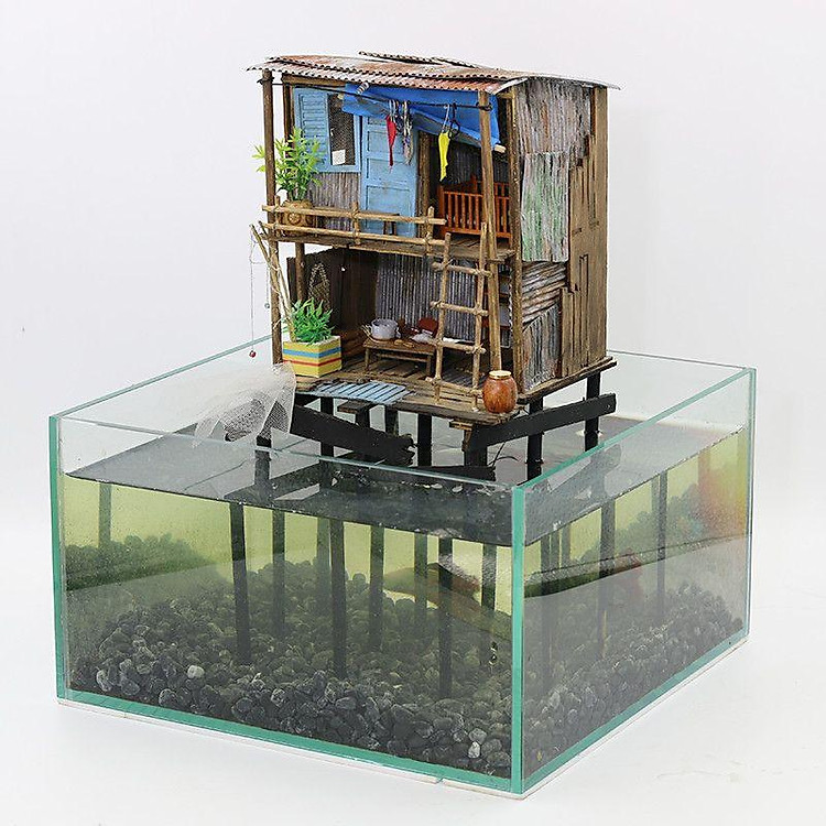 Mô Hình Gỗ Sài Gòn Xưa Tí Hon Chính hãng Ưu đãi - Hình ảnh 4