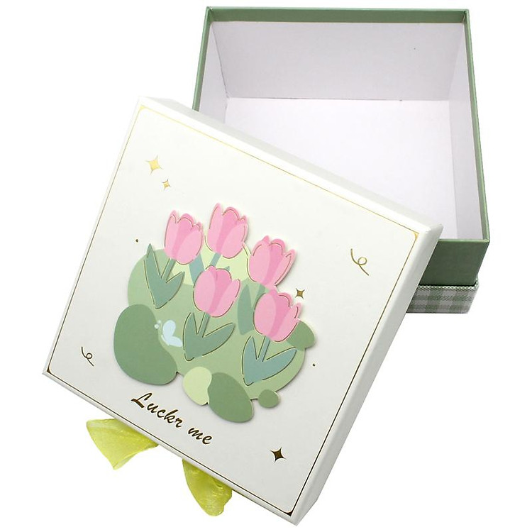 Hộp Quà Vuông Nắp Rời Size Nhỏ 15 x 15 cm - Ảnh 6