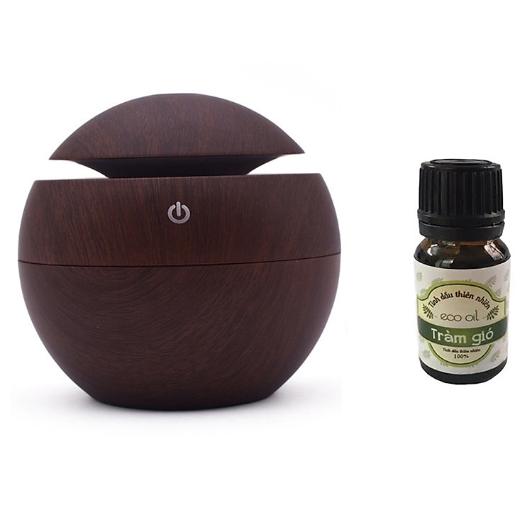 Combo Máy khuếch tán tinh dầu MKT08 và 1 chai tinh dầu tràm gió Eco oil 10ml