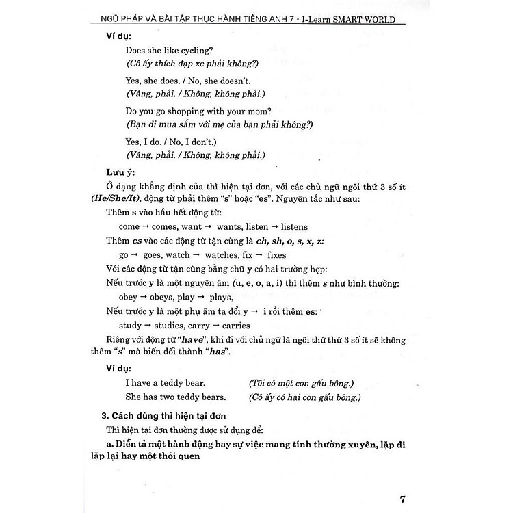 Ngữ Pháp Và Bài Tập Thực Hành Tiếng Anh Lớp 7 - Bám Sát SGK Cánh Diều - Ảnh 6