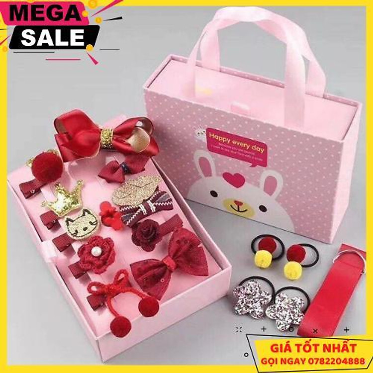 Hộp Kẹp Tóc Cho Bé Gái - Giao Màu Ngẫu Nhiên - Giao Hàng Toàn Quốc