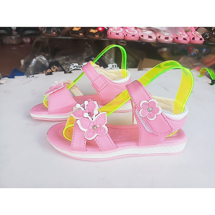dép sandal bé gái hình nơ bướm xinh xắn