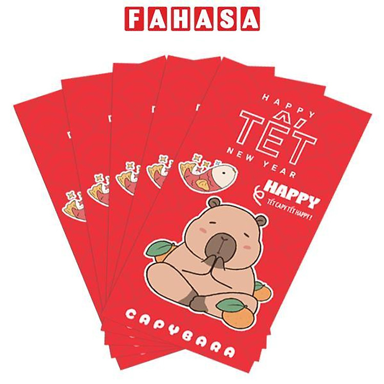 Bộ Bao Lì Xì Tết Ất Tỵ 2025 (5 chiếc)