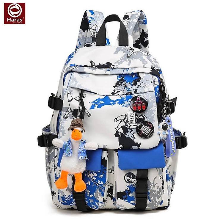 Balo Ulzzang Thời Trang Họa Tiết Phong Cách Hàn Quốc