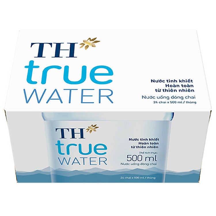 Thùng 24 chai Nước tinh khiết TH true WATER 500 ml