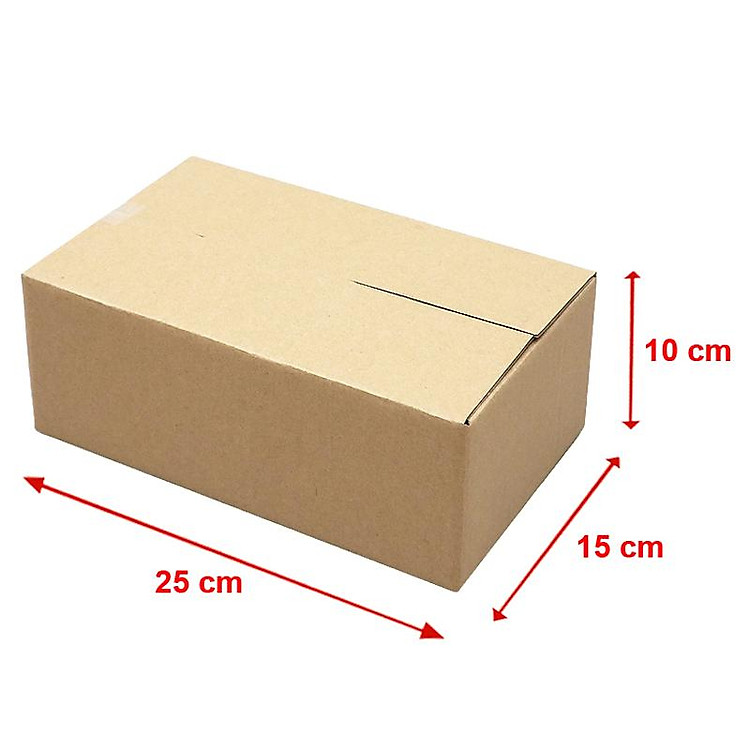 Thùng Carton Đóng Hàng 25 x 15 x 10 cm (5 chiếc) - Ảnh 3