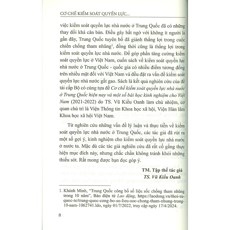Cơ Chế Kiểm Soát Quyền Lực Nhà Nước Ở Trung Quốc Và Một Số Kinh Nghiệm Cho Việt Nam - Ảnh 6
