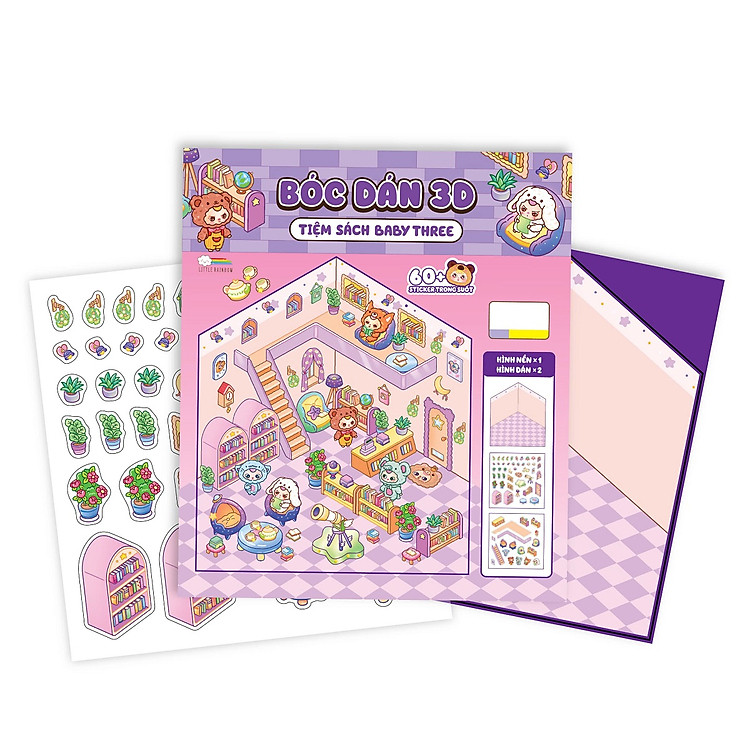Bóc Dán 3D: Tiệm Sách Baby Three