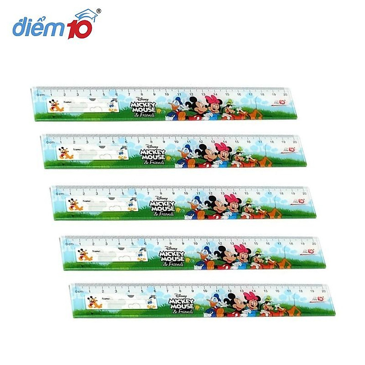 Thước thẳng Điểm 10 Disney Mickey SR-029/MI (5 chiếc)