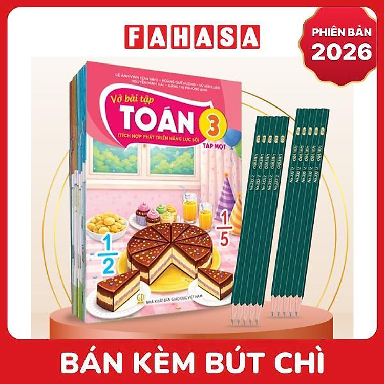 Sách Giáo Khoa Bộ Lớp 3 - Tích Hợp Phát Triển Năng Lực Số - Sách Bài Tập (Bộ 13 Cuốn) (Phiên Bản 2026) - Kèm 10 Bút Chì