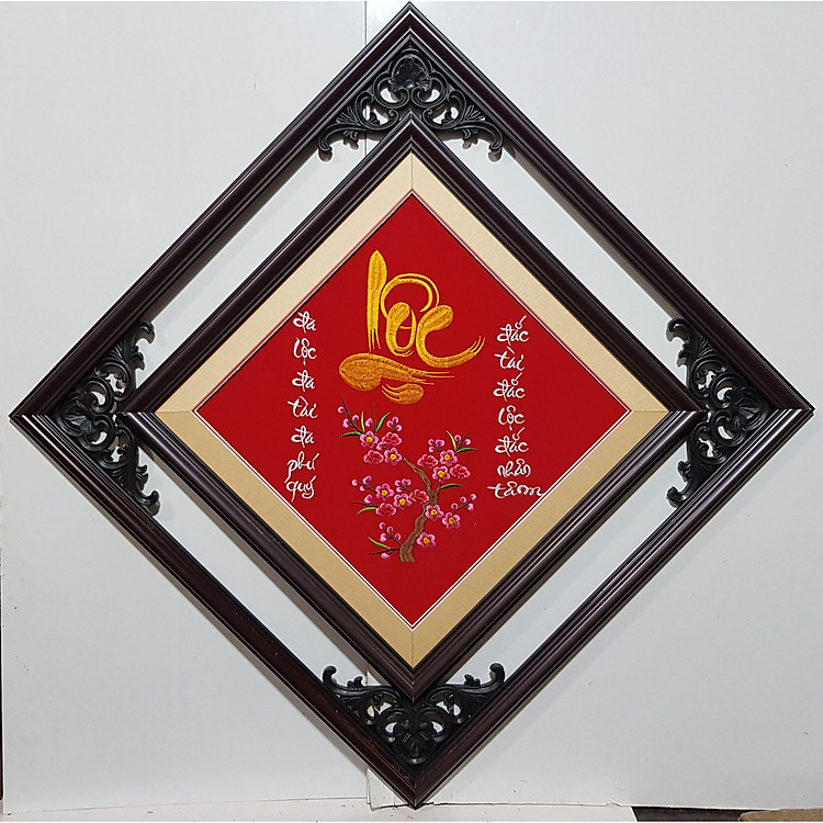 TRANH THÊU NGHỆ THUÂT THƯ PHÁP CHỮ