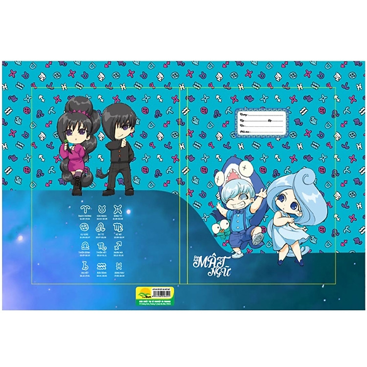 Bộ 2 Giấy Bao Tập Lớp Học Mật Ngữ (10 Tờ/xấp) - Mẫu 12