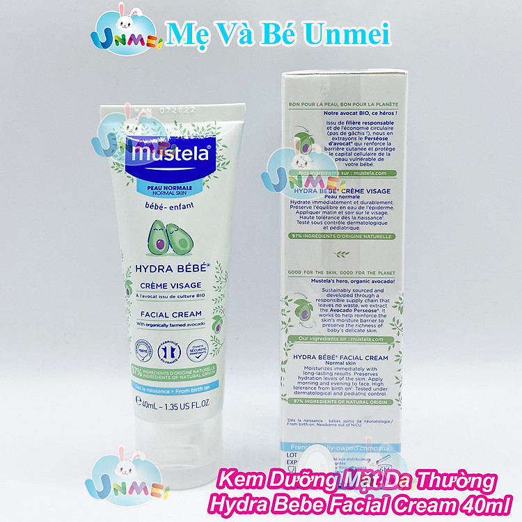 Kem Dưỡng Da Trẻ Sơ Sinh Mustela 40ml Chính hãng Tiết kiệm - Hình ảnh 3
