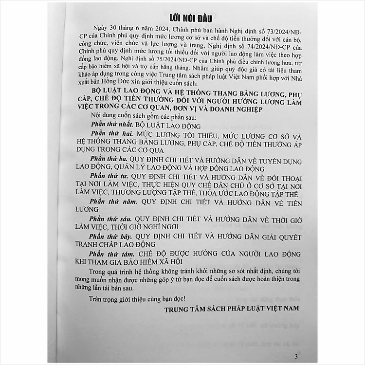 Bộ Luật Lao Động Và Hệ Thống Thang Bảng Lương (V2458T) - Ảnh 2