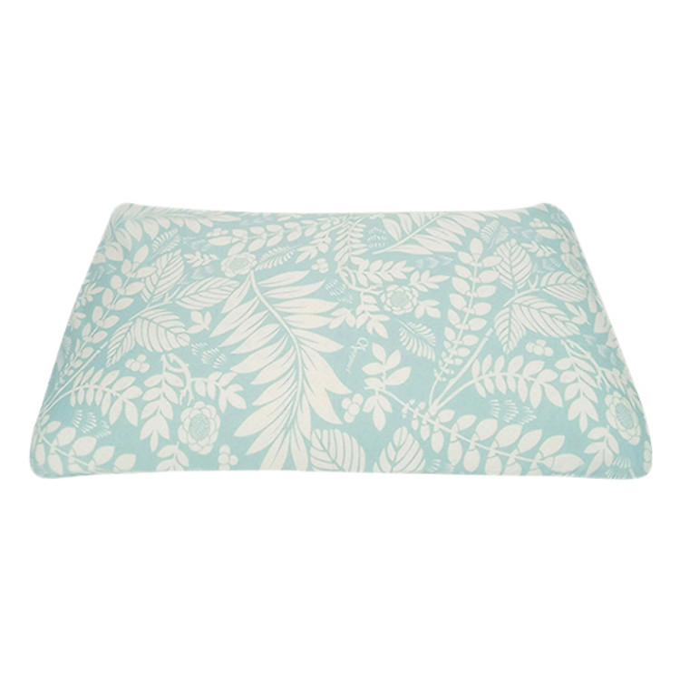 Vỏ Gối Trẻ Em Qsupport Q0137LSEB Họa Tiết Hoa Văn Xanh (44 x 27 cm)