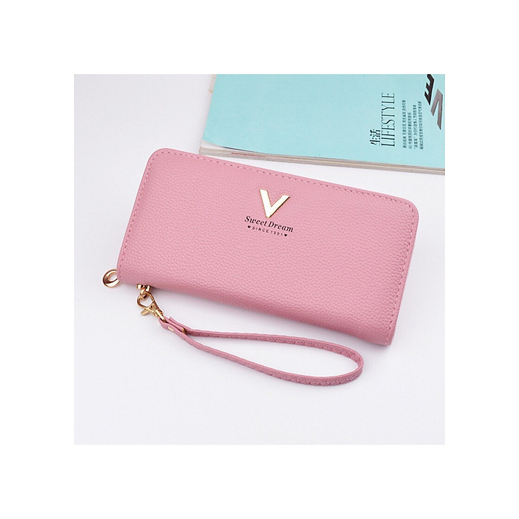Ví bóp nữ cầm tay Hàn Quốc dáng dài kiểu dáng phong cách hàn quốc cực đẹp Sweet Dream VN34