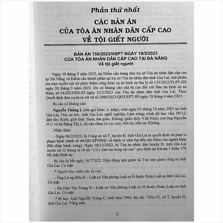 Tuyển Tập Các Bản Án Của Tòa Án Nhân Dân Cấp Cao về Hình Sự và Tố Tụng Hình Sự - Ảnh 3